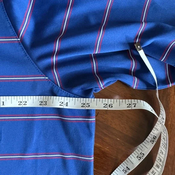 Antigua Texas Rangers Men’s MLB Short Sleeve Royal Blue Striped Polo Shirt XL - Picture 5 of 8